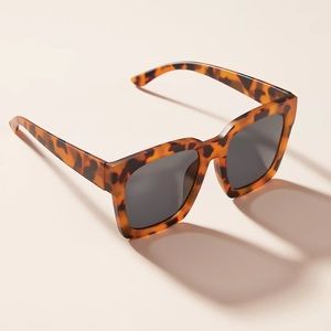 Anthropologie Tortoise Square Sunglasses